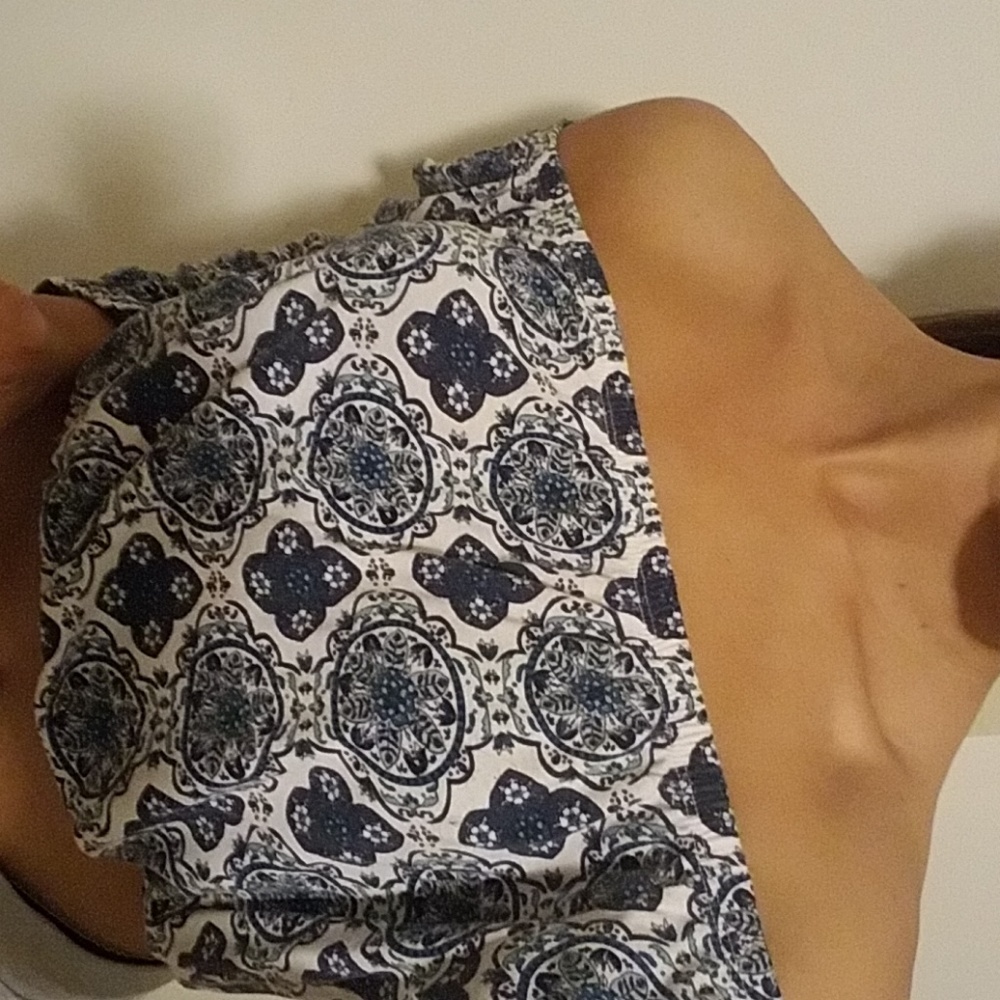 Off the shoulder crop top